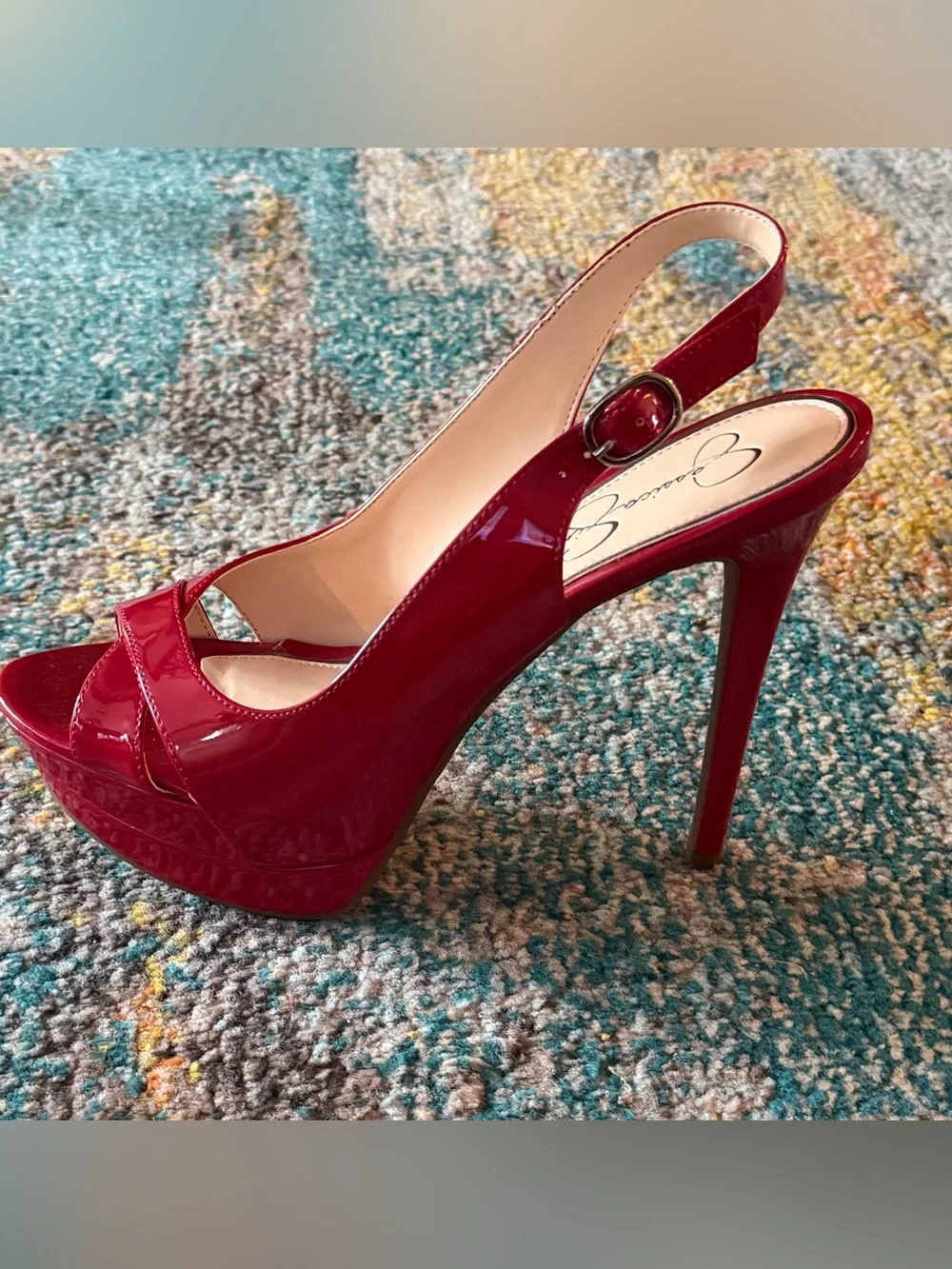 Jessica Simpson Platform Slingback Heels